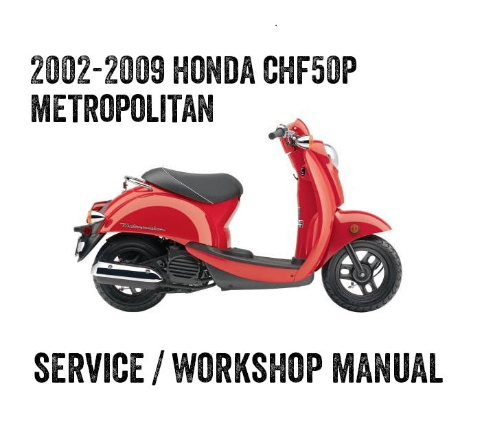 Manual de scooter metropolitano Honda CHF50S 2002-2009