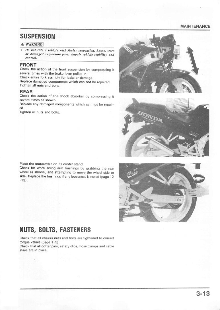 1988-1994 Honda NSR125R JC20 Service Manual