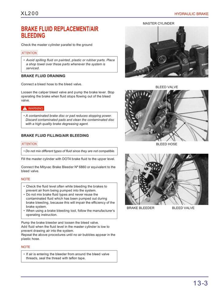 2001on Honda XL200 XL 200 Service Manual