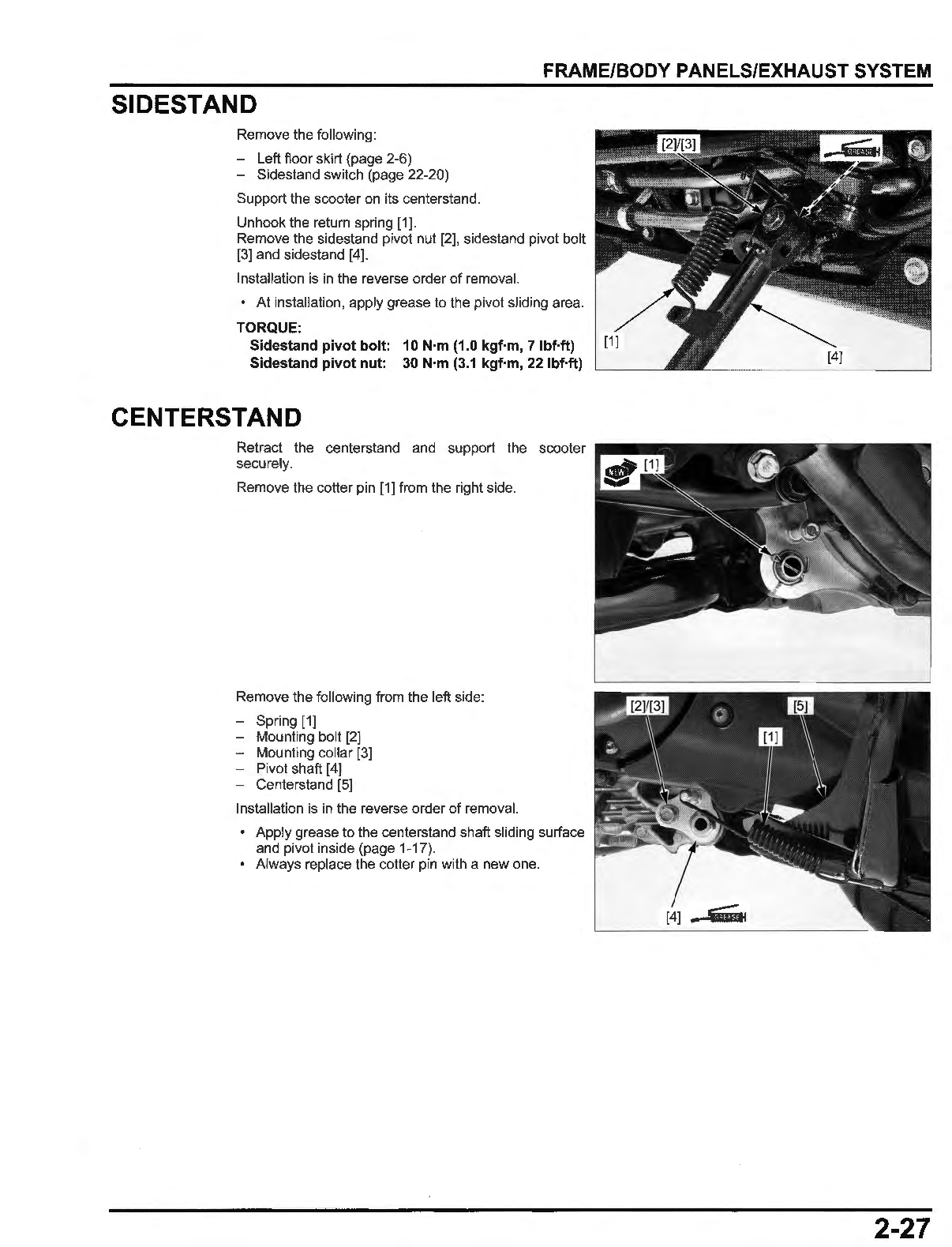 2014-2016 Honda NSS300 NSS300A Forza Scooter Manual