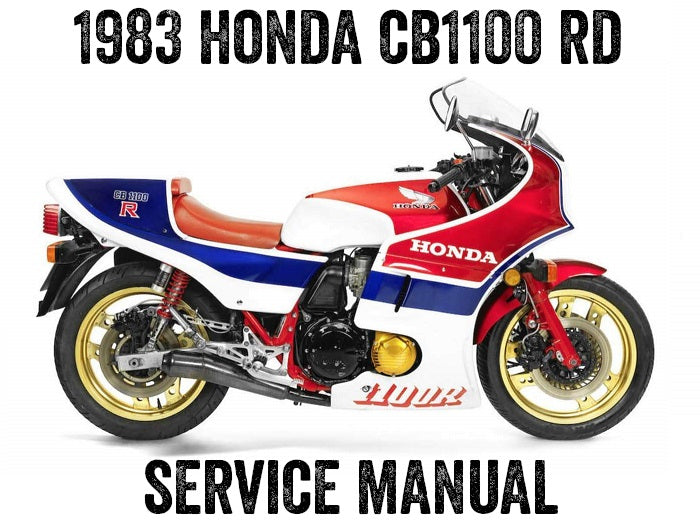 1983 Honda CB1100R cuatro manual de servicio