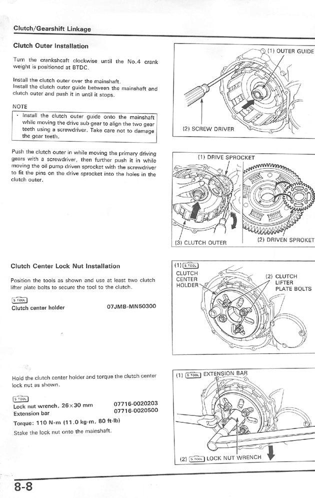 1992-2001 Honda CB750 F2 Service/Workshop Manual – retro
