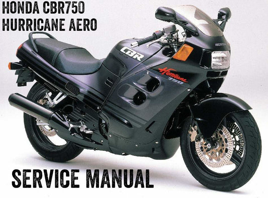 1987-1989 Honda CBR750 CBR 750 Hurricane SuperAero Handbuch