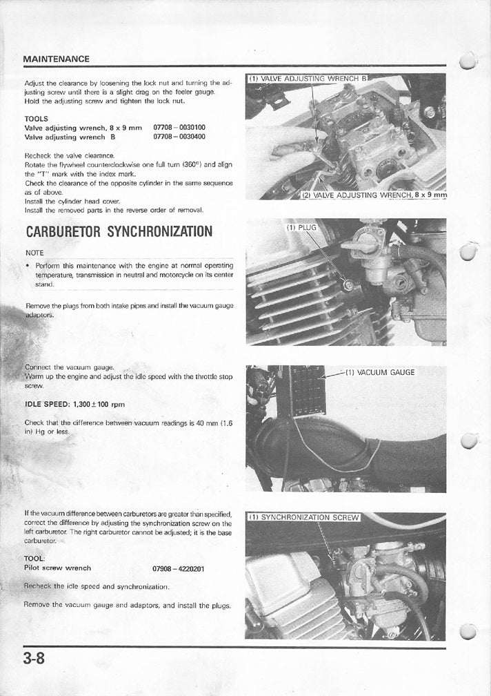 1988-1993 Honda CD250U CD250 CD 250 Service Manual