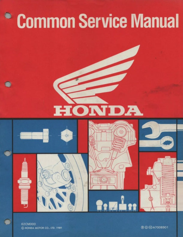 Common Service Motor Honda Common Service / Workshop / Repair Manual – retro-motorcycle-manuals