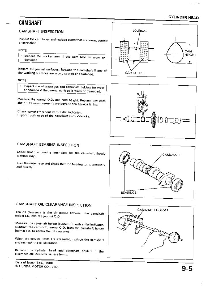 Honda Common Service / Workshop / Repair Manual