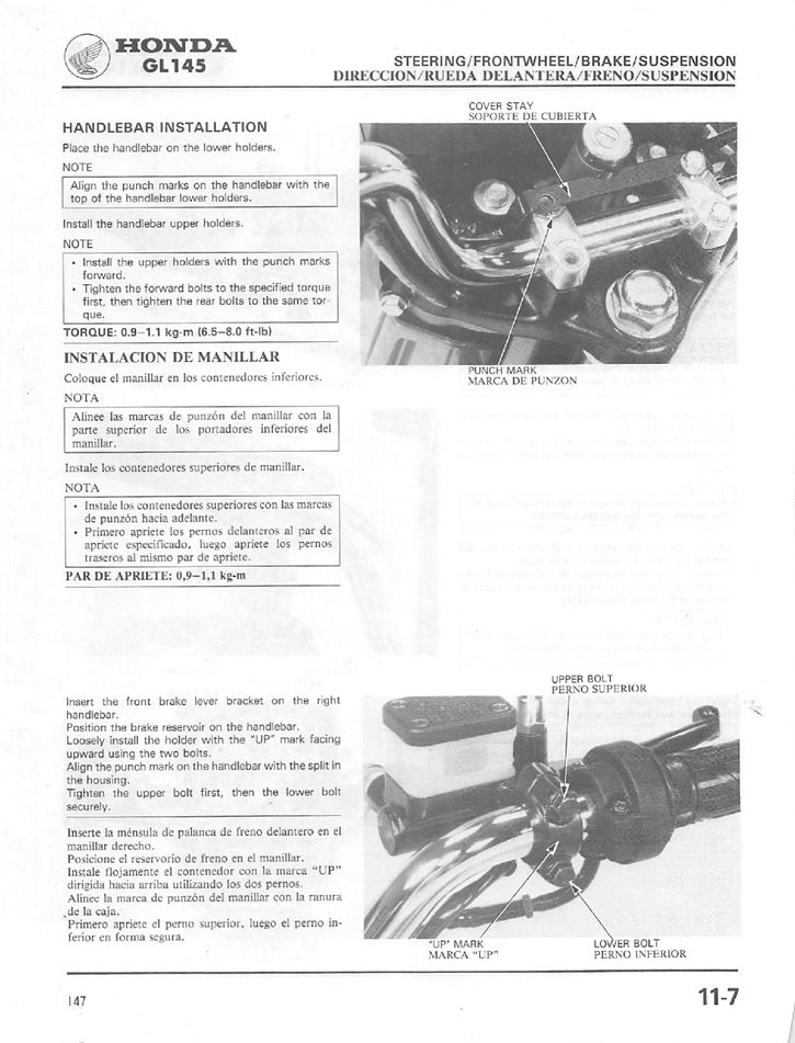 1983 to 1988 Honda GL145 GL 145 Hawk Service Manual