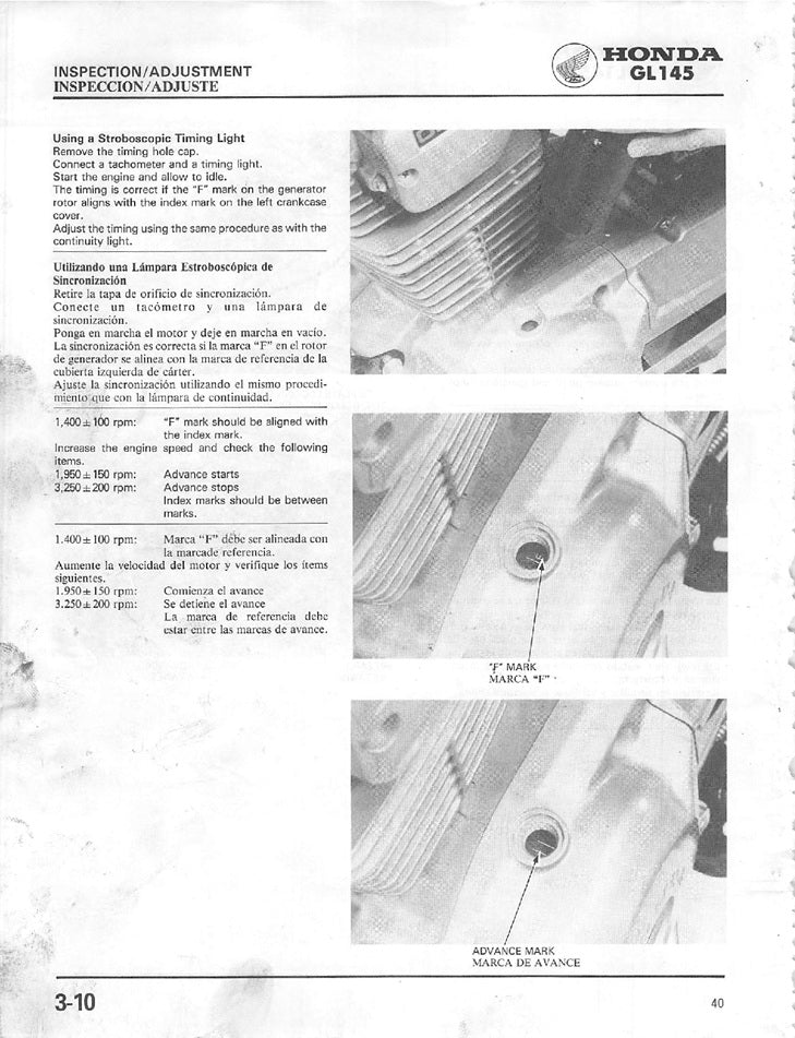 1983 to 1988 Honda GL145 GL 145 Hawk Service Manual