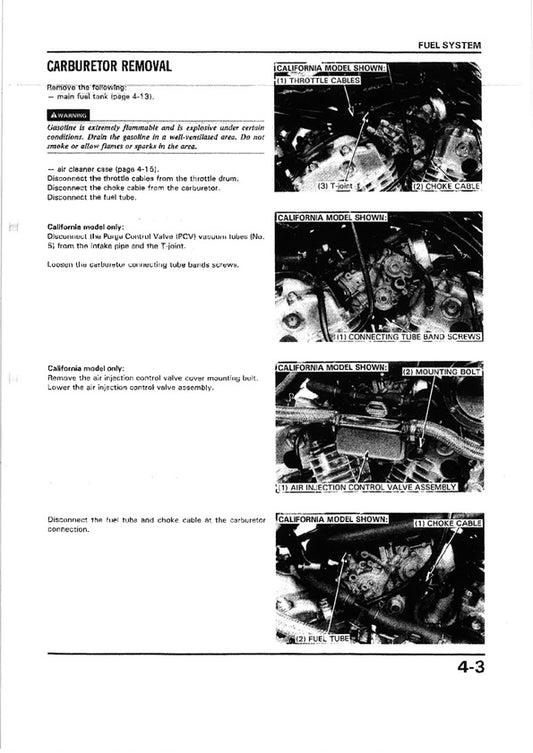1988 Onwards Honda VT800C VT800 C Shadow Cruiser V-Twin Manual