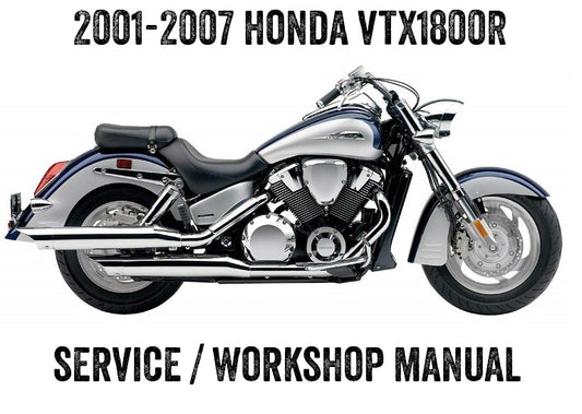 2001-2007 Honda VTX1800R Cruiser Manual