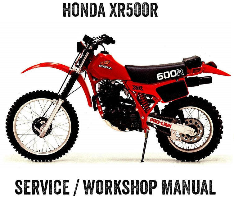 1981-1982 Honda XR500 R XR500R Manual de servicio de motocross enduro