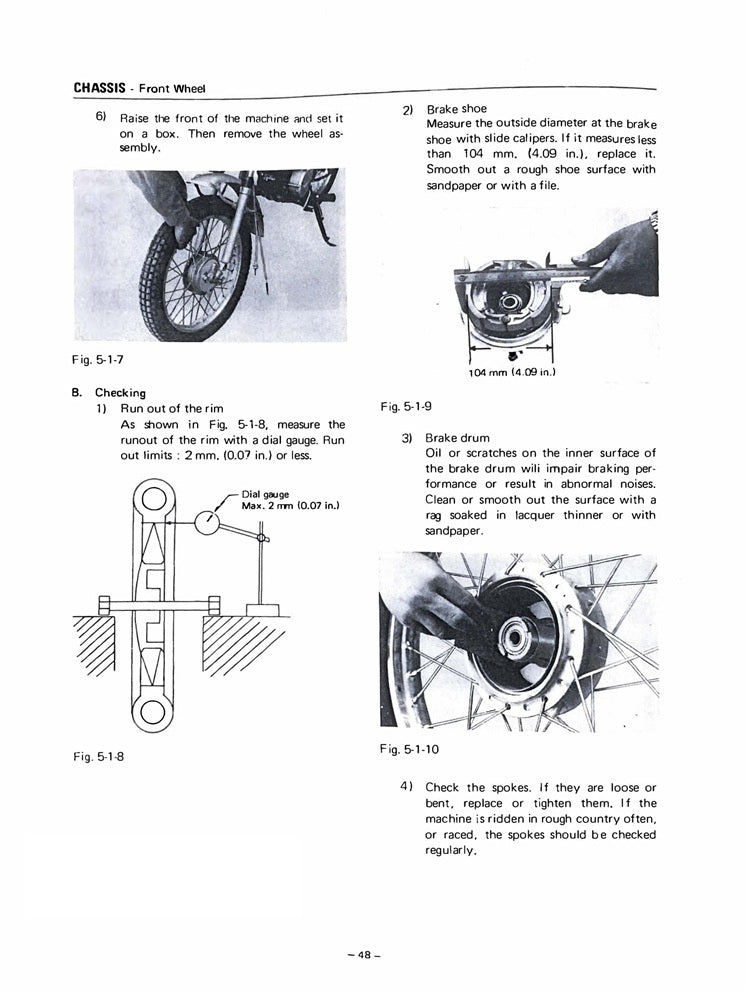 1969-1970 Yamaha AT1BM AT-1BM Enduro Manual de servicio