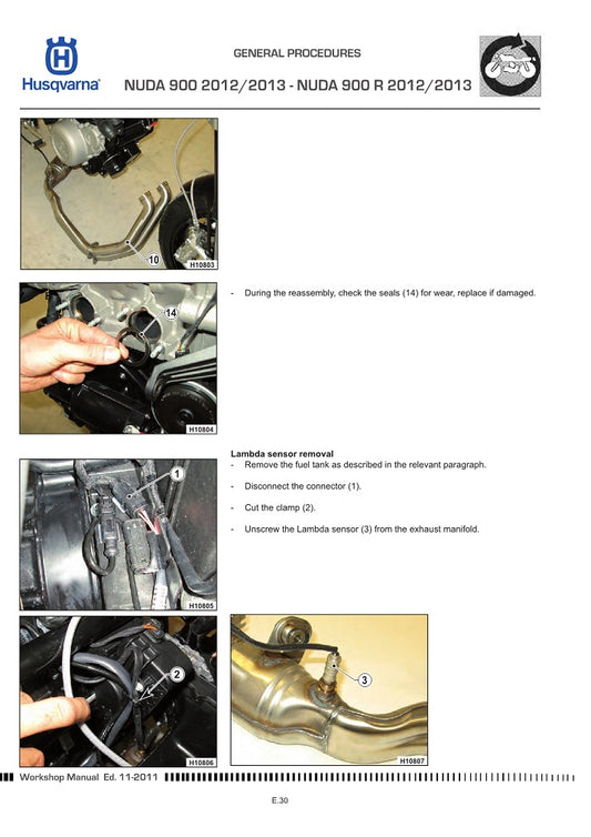 2011-2015 Husqvarna 900 Nuda Service Manual