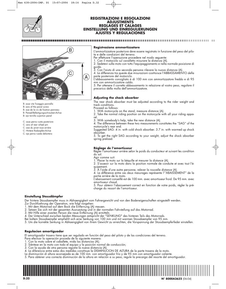 2004-2013 Husqvarna SMR630 SMR 630 Service Manual