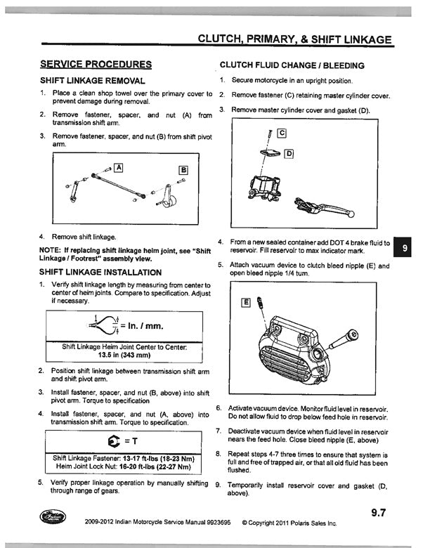 2011 Indian Chief Blackhawk Dark Service Manual