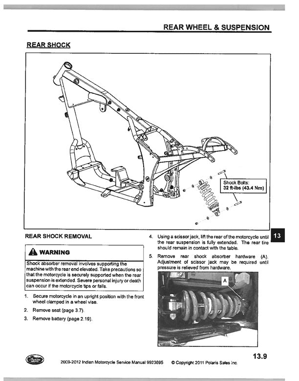 2010-2012 Indian Chief Dark Horse Service Manual