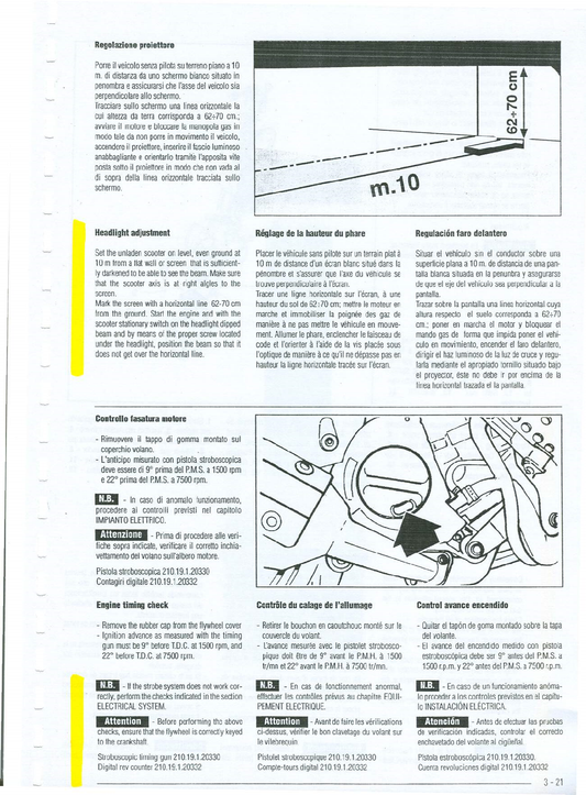 1998-2003 Manual de servicio de scooter Italjet Dragster 125