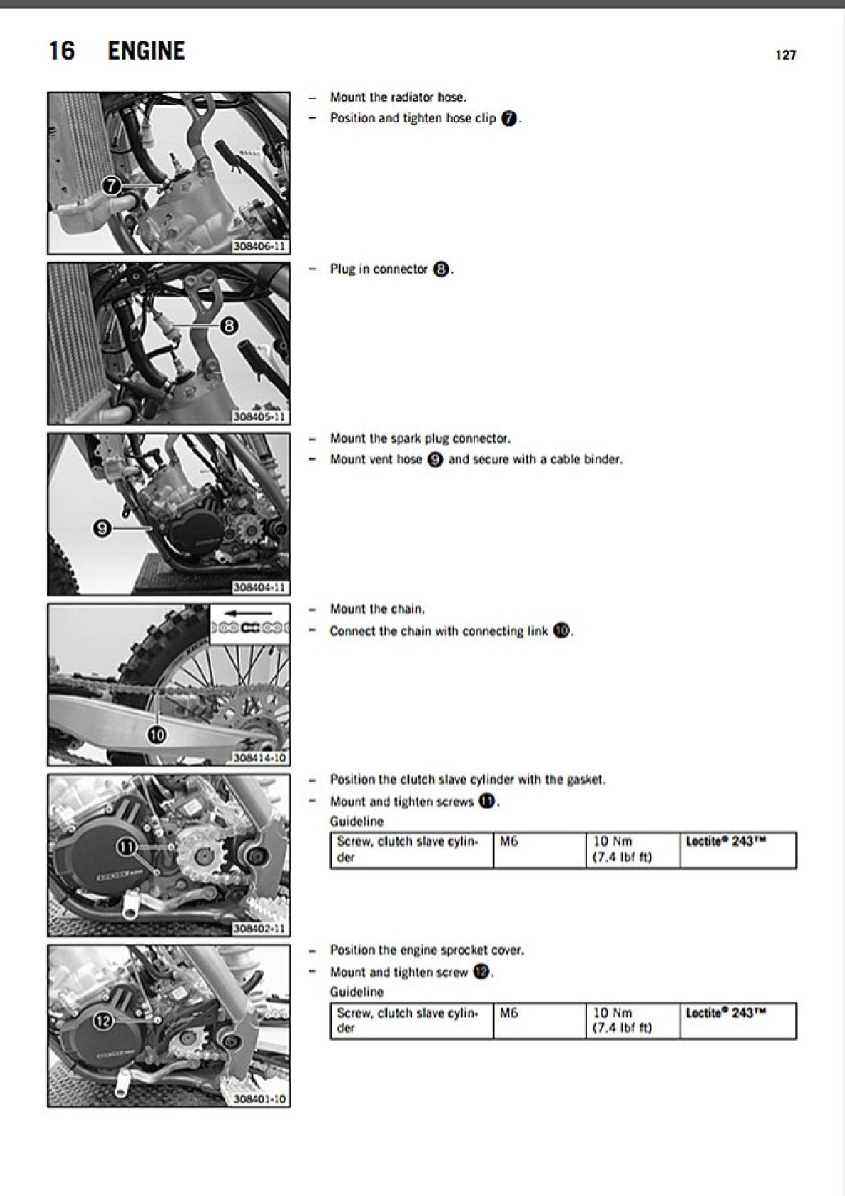 2014 KTM 150 SX 150SX Service Manual
