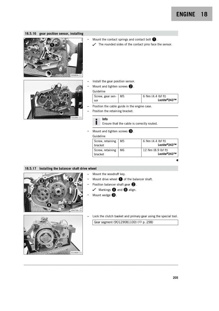 Manual de servicio KTM 125 Duke 2017-2020