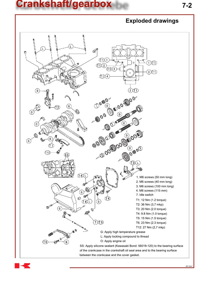 2003-2006 Kawasaki Z750S ZR750S Servicehandbuch