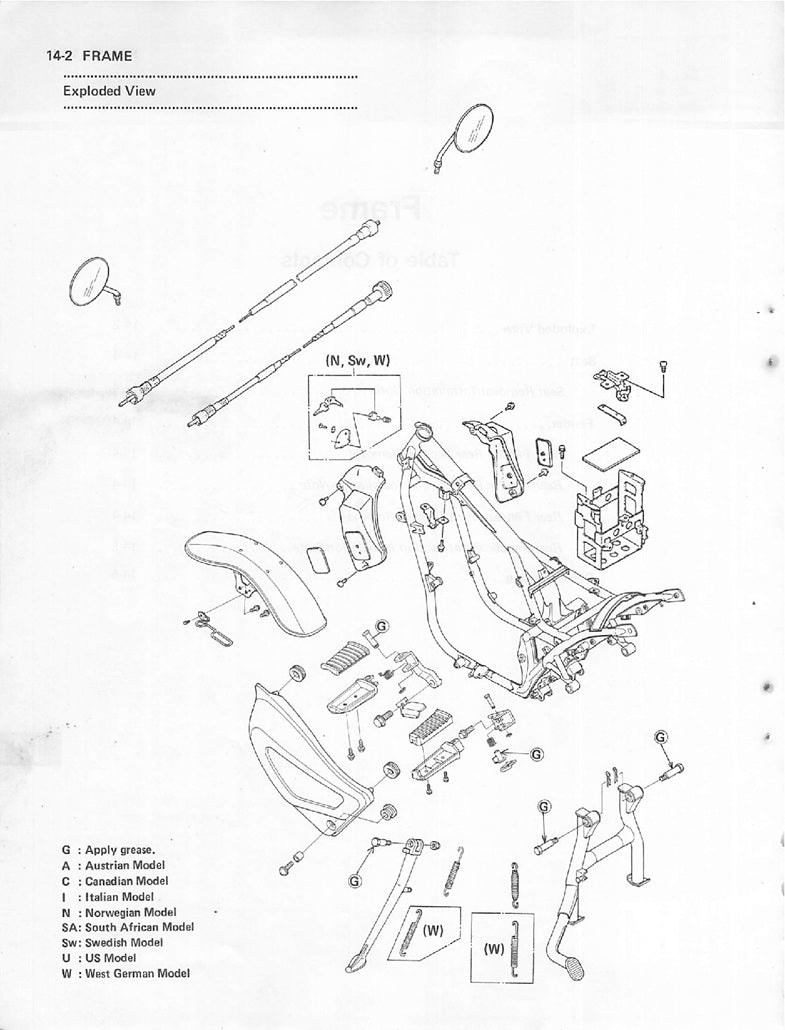 1985-1989 Kawasaki EN450 EN 450 Vulcan 454LTD Cruiser Service Manual