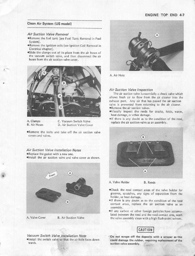 1988on Kawasaki GPX600R ZX500 Ninja Service Manual
