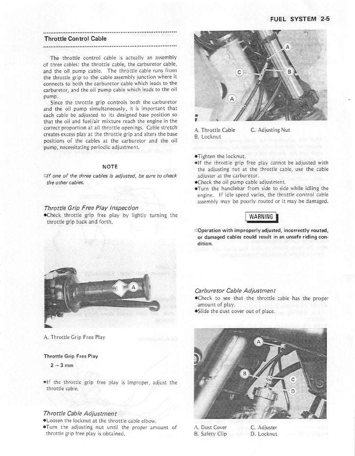 1986-2001 Kawasaki KMX200 KMX 200 Service Manual
