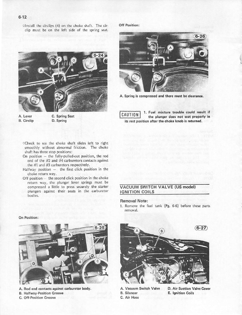 1981on Kawasaki Z1100 KZ1100 Shaft Drive Service Manual