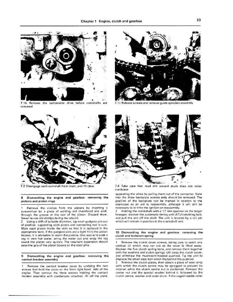 1976-1977 Kawasaki KZ650 KZ 650 Four Service Manual
