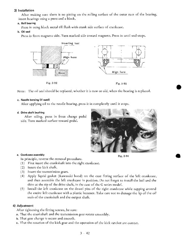 1971-1972 Kawasaki B1LA B1 L-A 125 Service Manual – retro