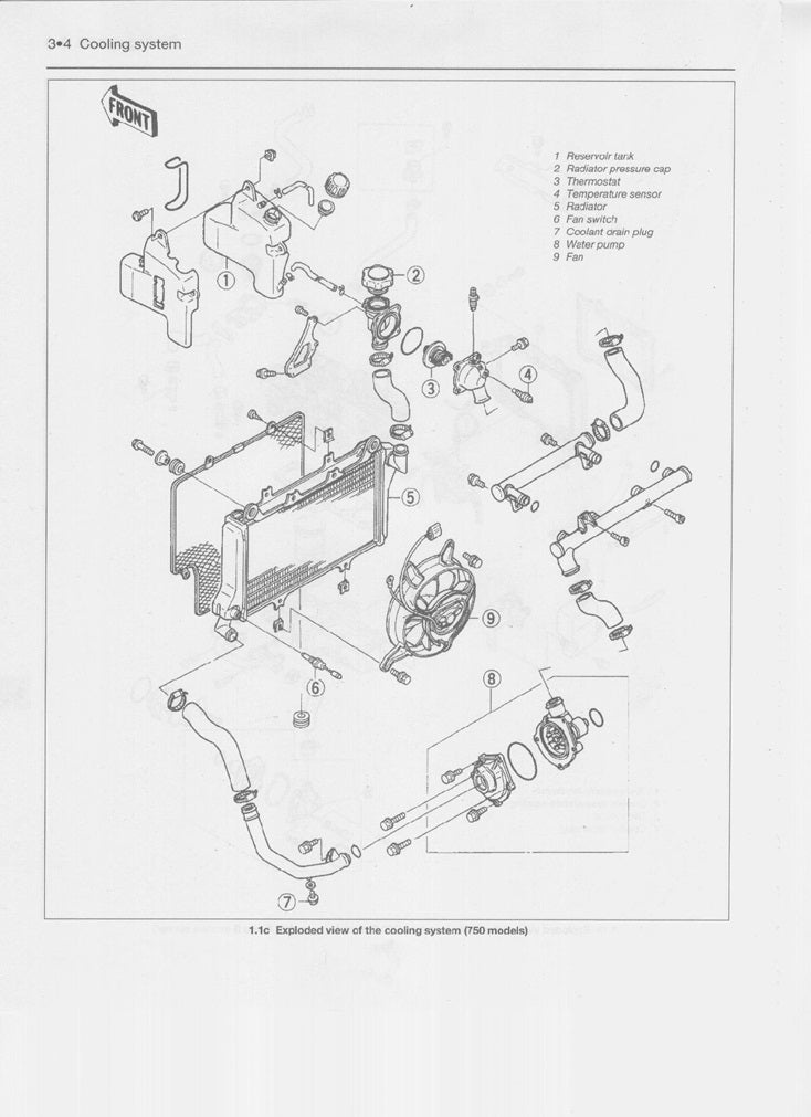 1988-1997 Kawasaki Ninja 600R ZX600C Service Manual