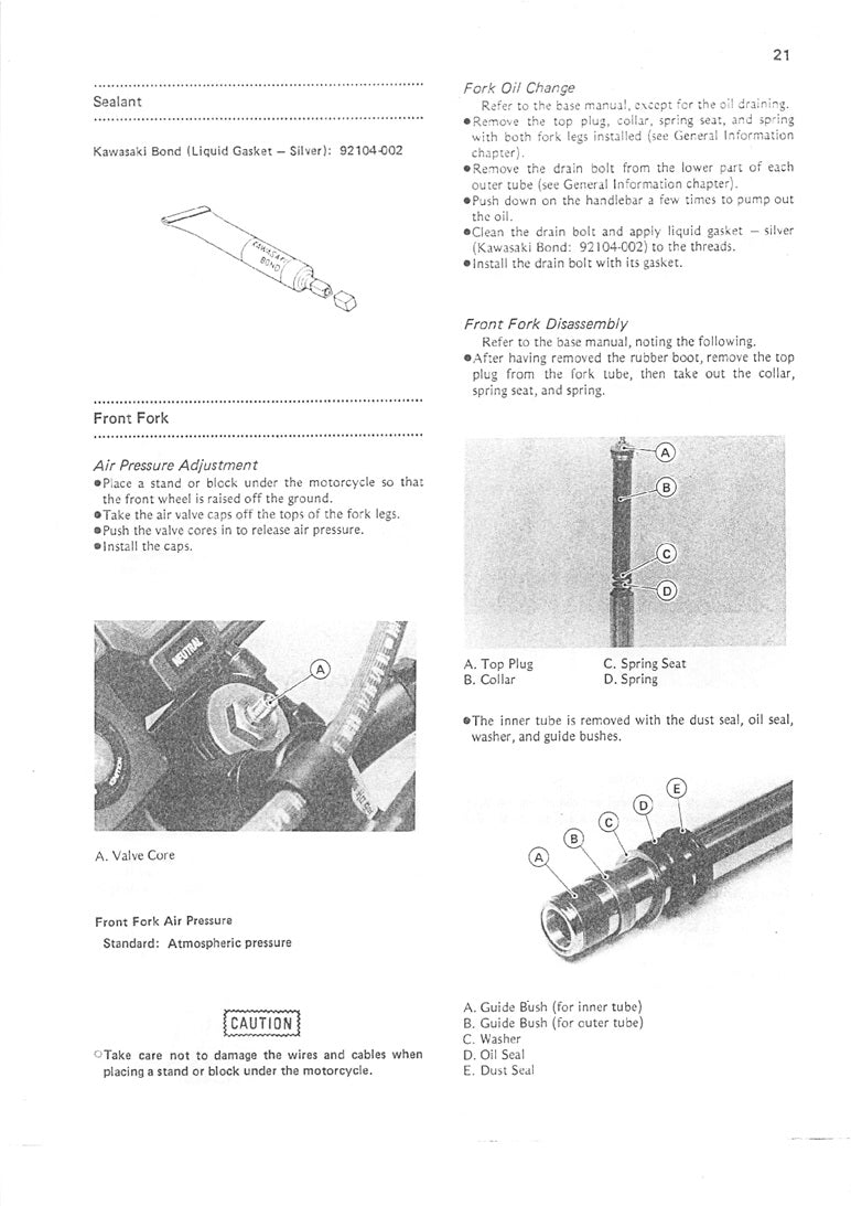 1986-2001 Kawasaki KMX200 KMX 200 Service Manual