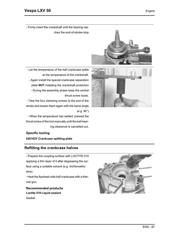 2005on Vespa LXV50 LXV 50 2t Scooter Service Manual