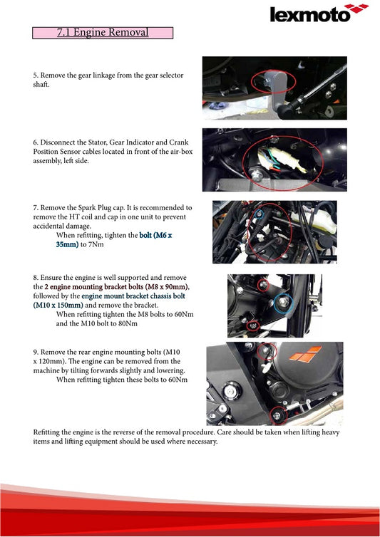 2021-2024 Lexmoto LXR125 Service Manual