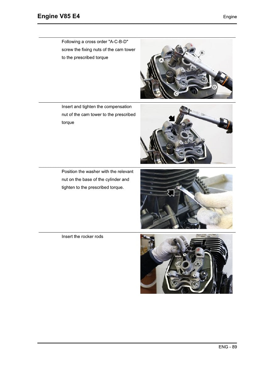 Manual de servicio Moto Guzzi V85 TT 2019-2021