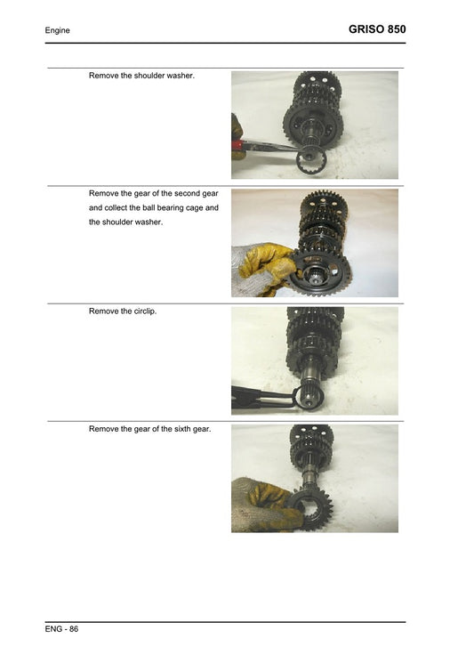 2006 to 2009 Moto Guzzi Griso 850 Service Manual