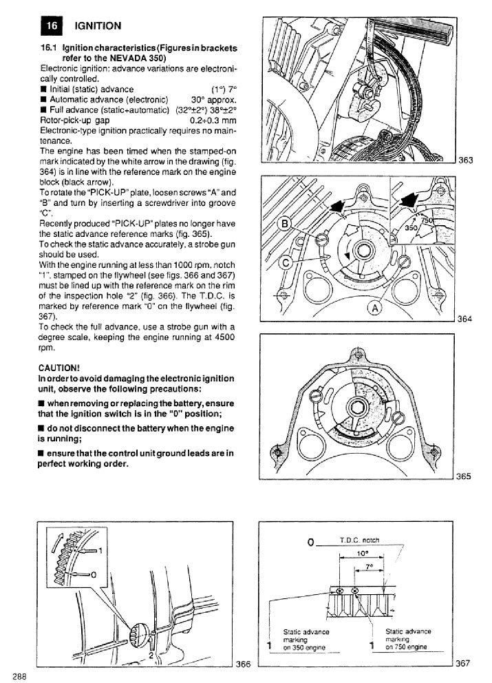 1991 to 2001 Moto Guzzi Nevada 350 Service Manual