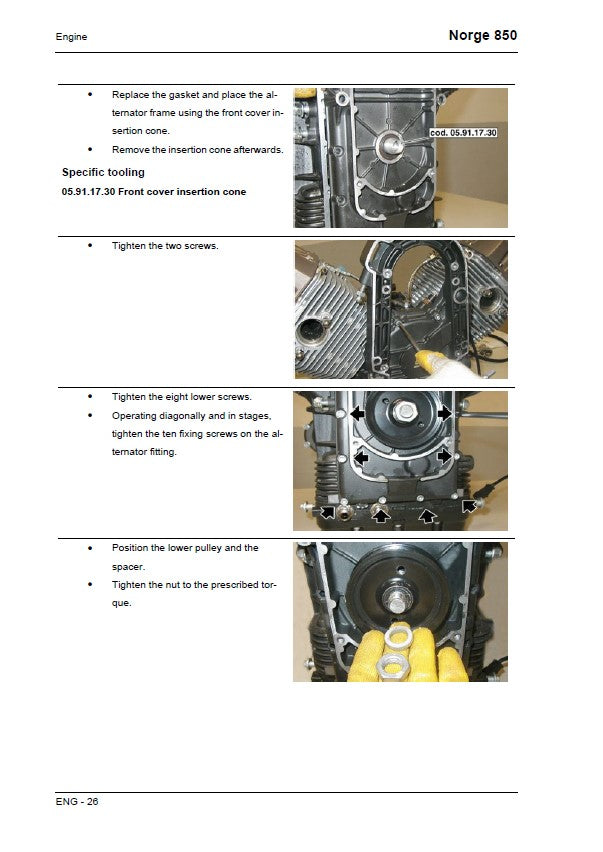 2006-2011 Moto Guzzi Norge 850 Manual de servicio