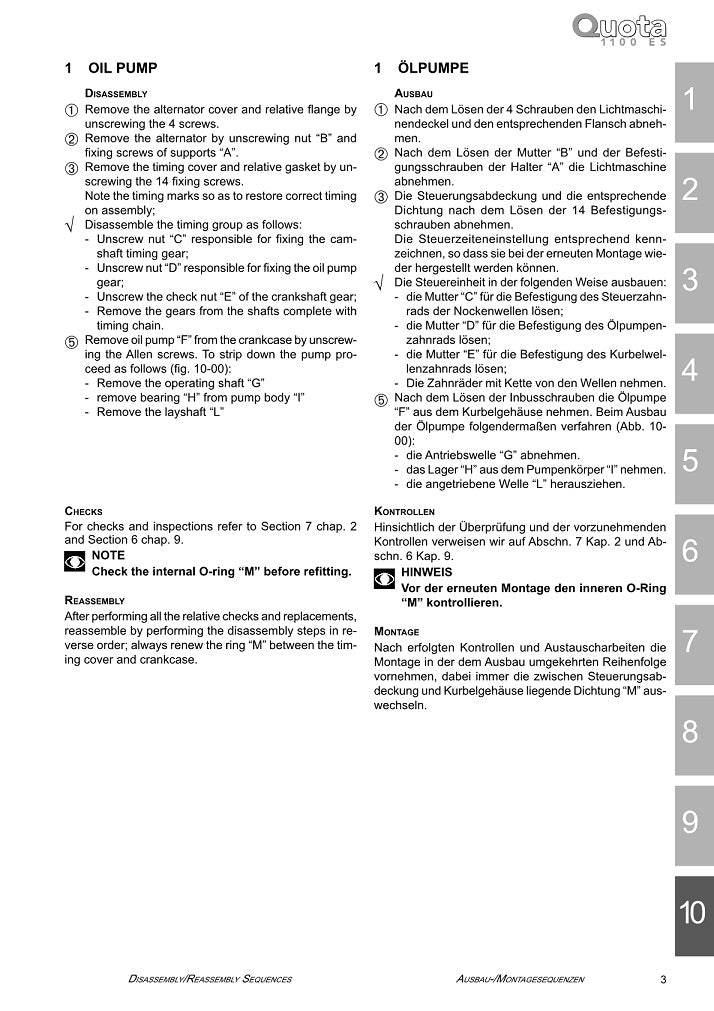 1998 to 2002 Moto Guzzi Quota 1100 ES Service Manual