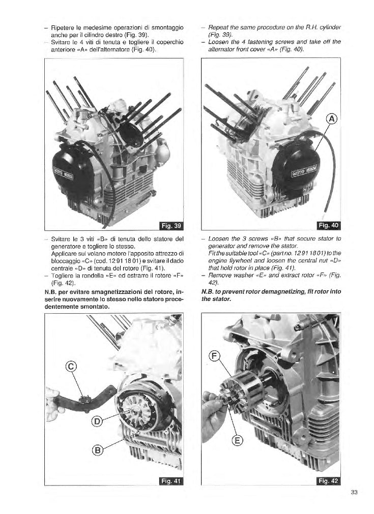 Manual de servicio de carbohidratos Moto Guzzi Sport 1100 de 1994 a 1996