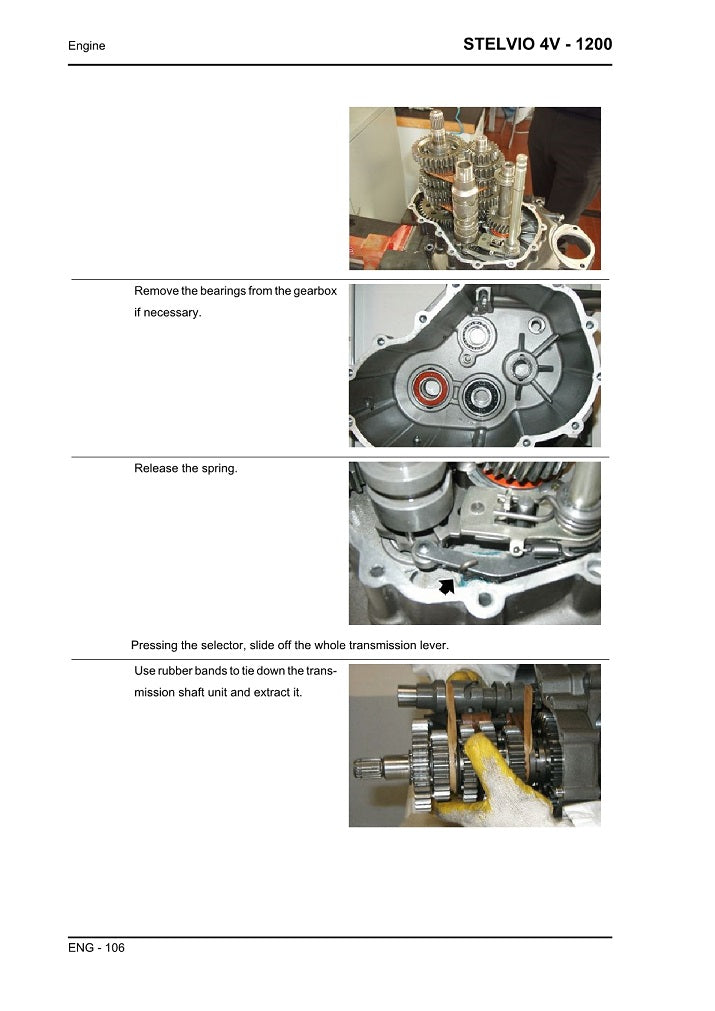 2007 a 2011 Moto Guzzi Stelvio 1200 Manual de servicio