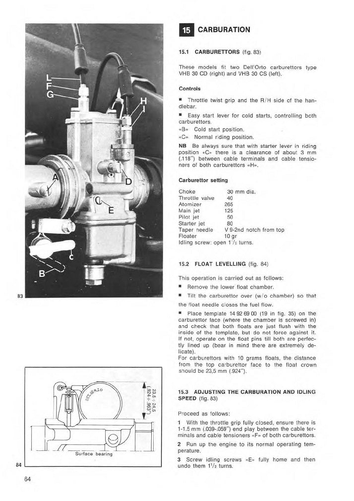 1982 to 1986 Moto Guzzi California II 1000 Service Manual