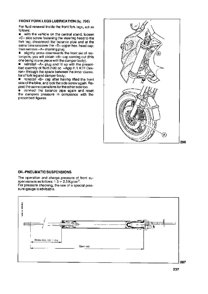 1983 a 1988 Moto Guzzi 1000 SP II Manual de servicio