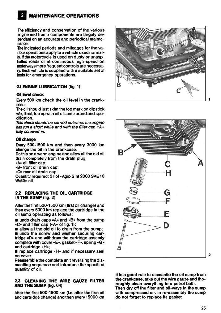 1979 a 1984 Moto Guzzi V35 Imola 350 Manual de servicio