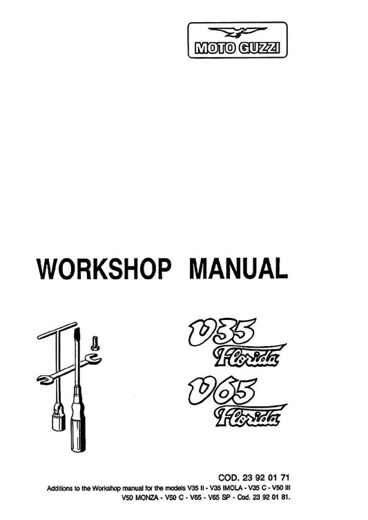 1985 to 1987 Moto Guzzi V35 Florida 350 Service Manual