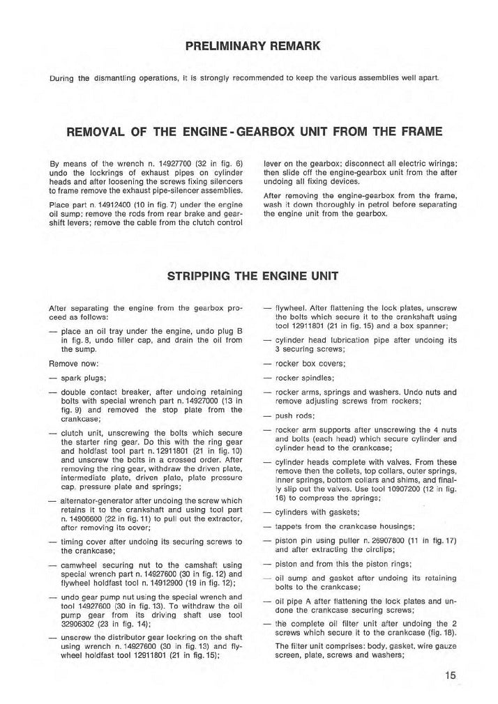 1976 to 1978 Moto Guzzi 850 Le Mans I Service Manual