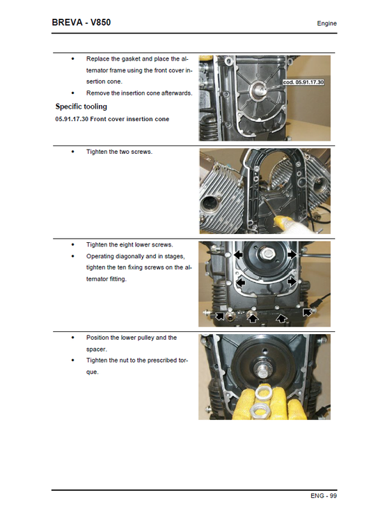 2006-2010 Moto Guzzi Breva V850 850 Service Manual