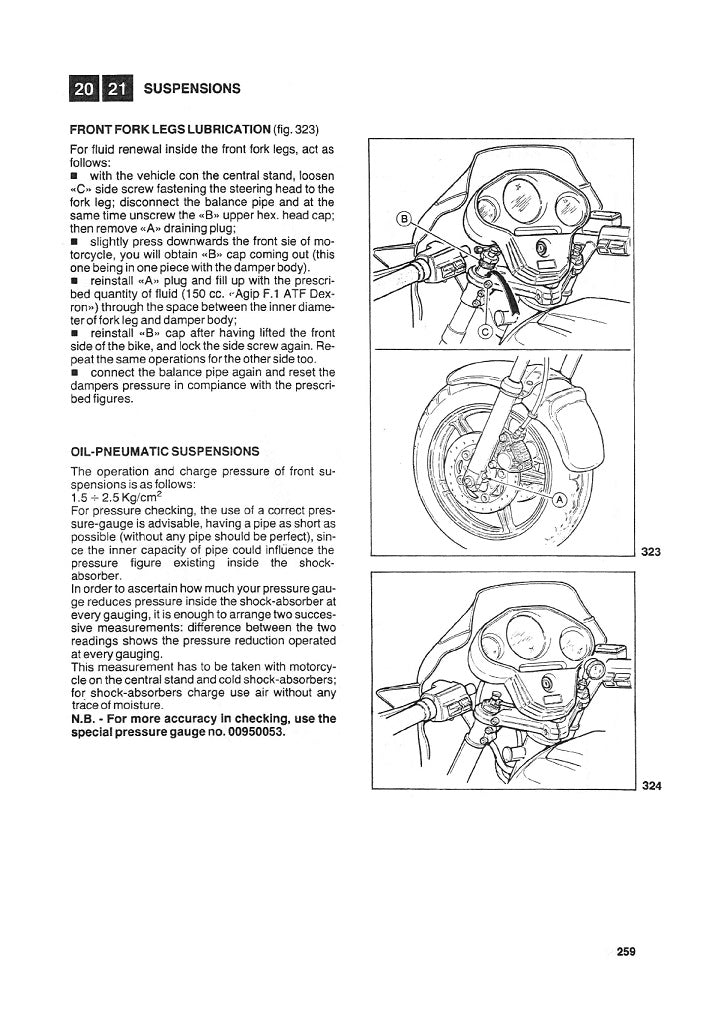 1984 to 1987 Moto Guzzi 1000 Le Mans I Service Manual