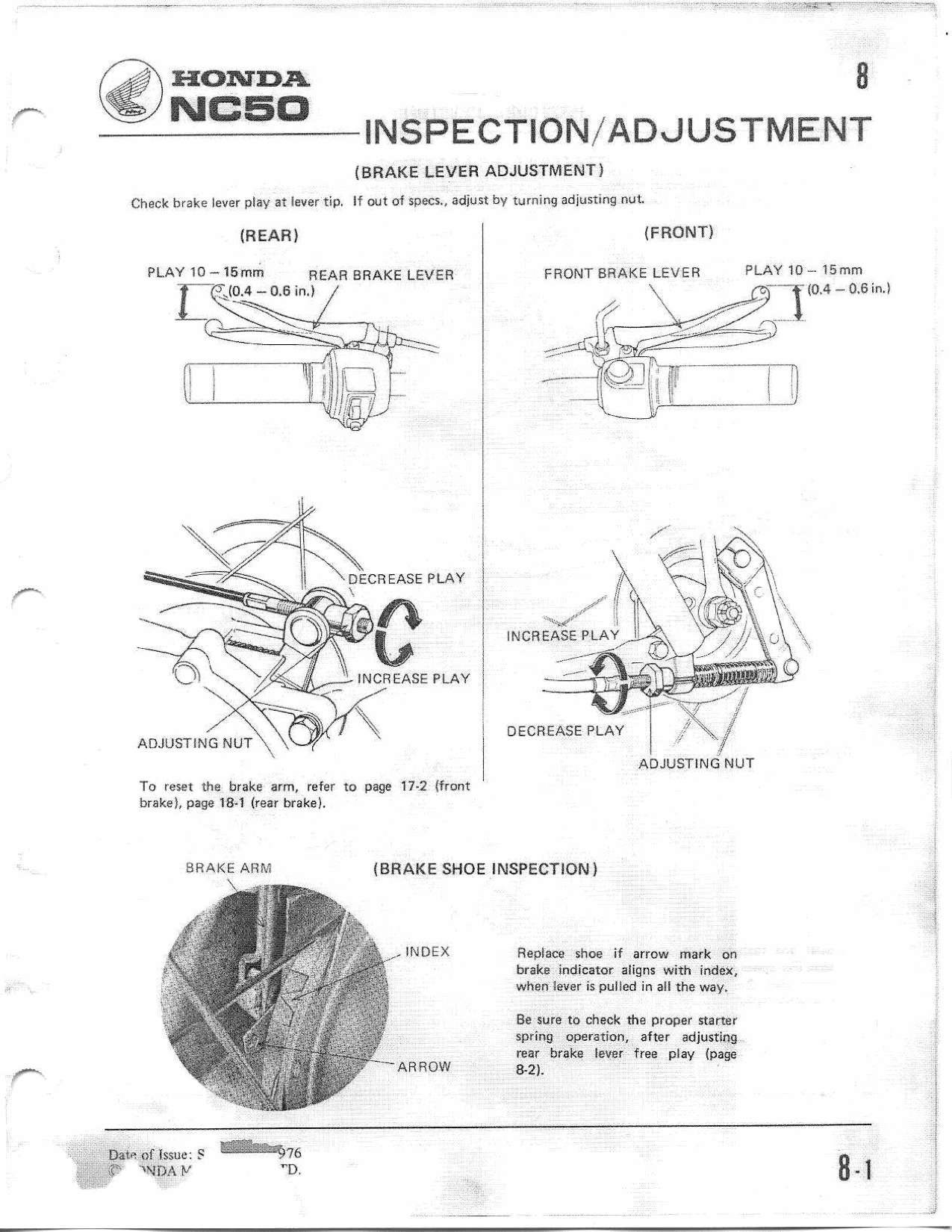 1977-1983 Honda NC50 Express Scooter Manual