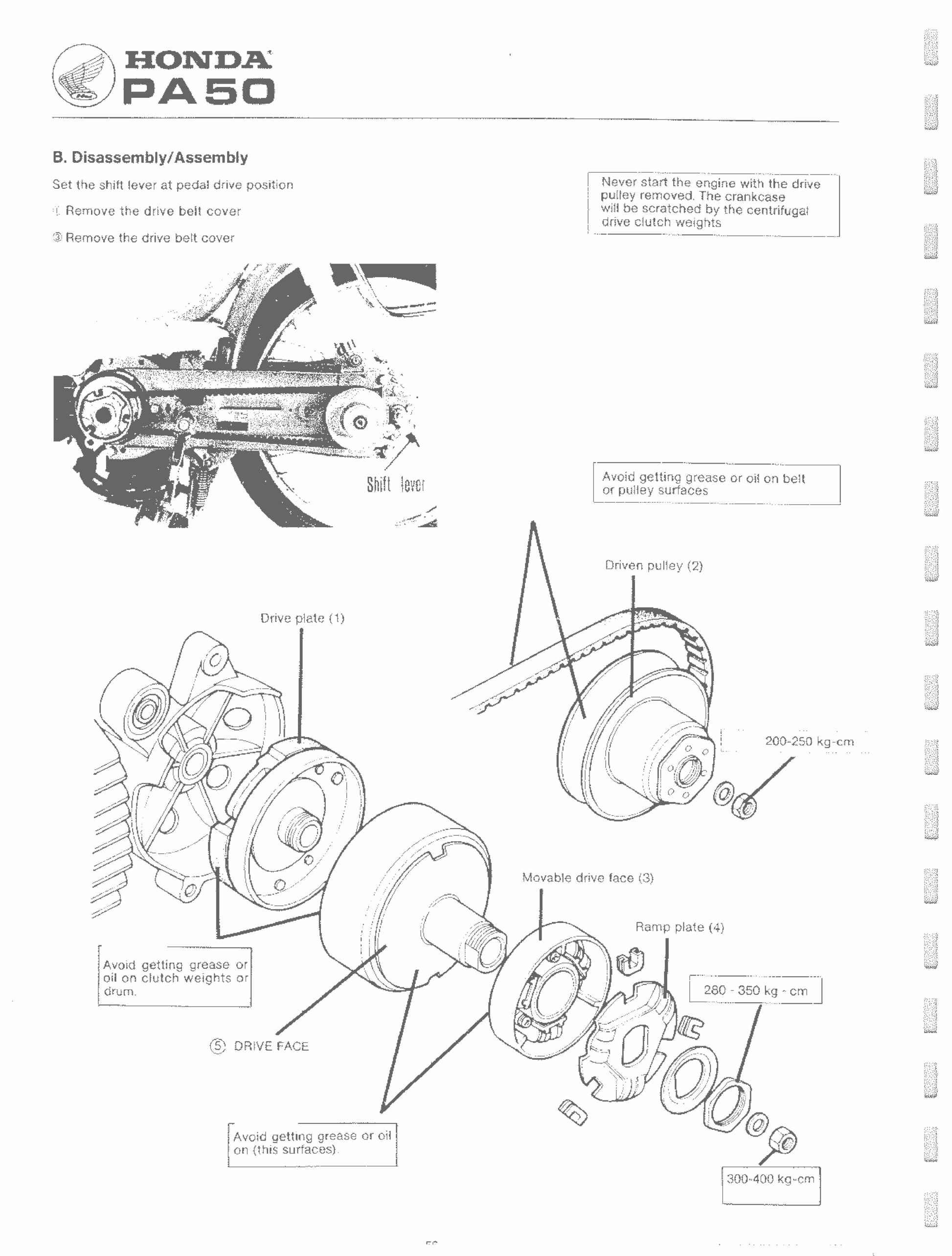 1976-1991 Honda PA50 Camino Stepthrough Scooter Manual